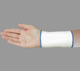 Elastic Wrist Support Band NO Thumb Hole  Wrist Brace  (Medium Beige)