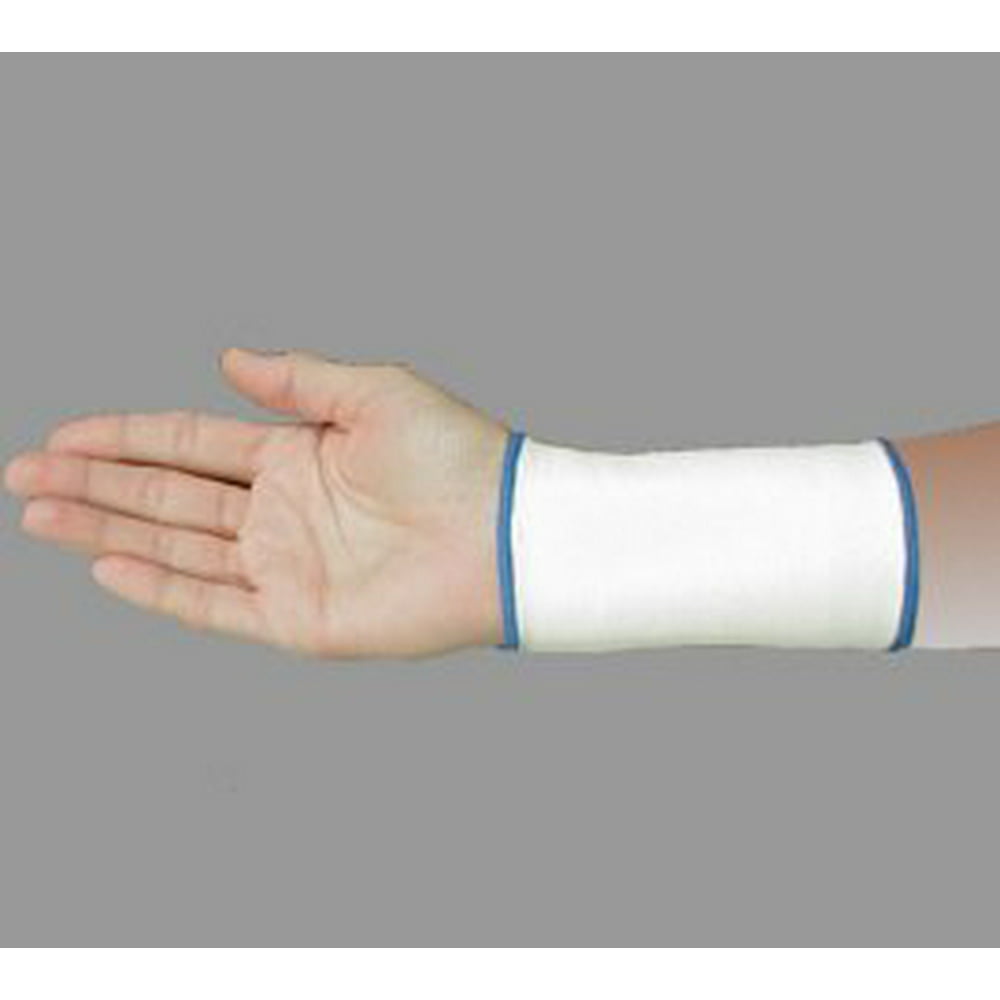 Elastic Wrist Support Band NO Thumb Hole Wrist Brace (Small White w