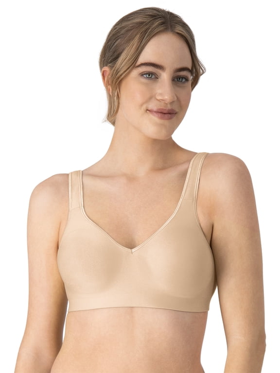 Wireless T-Shirt Bra, Comfort Evolution Seamless Bras for Women, SmoothTec Band