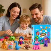 IZZONI Air Dry Clay Kit 24 Colors with Tools, DIY Magic Modeling Clay for Crafts, Soft and Non-Sticky, Birthday Christmas