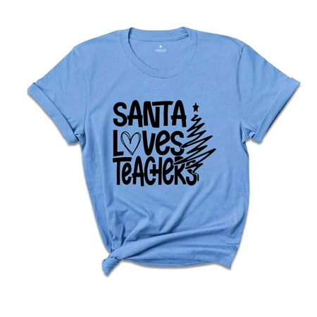 Santa Loves Teacher Shirt Teacher Christmas Shirt Christmas Gift For Teacher Christmas Pajamas Holiday Shirt Teacher Apparel Santa Loves Teacher Shirt Teacher Christmas Shirt Christmas Gift For Teacher Christmas Pajamas Holiday Shirt Teacher Apparel