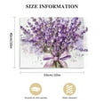 thumbnail image 2 of Nawypu Lavender Flower Picture Lavender Bouquet Wall Art Purple White Floral Wall Art Abstract Flower Picture Farmhouse Flower Artwork for Living Room Office Bedroom Wall Art Unframed 16Inchx16Inch, 2 of 5