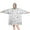White Witchcraft Sun, variant on Wearable Oversized Blanket,Burgundy Rock Skull Pattern Wearable Blanket Hoodie for Adults,Cozy Hooded Blankets with Super Pockets,Super Warm Fuzzy Pullover for Women & Men
