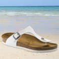 thumbnail image 4 of Bolsa Chanclas de Mujer Sandalias de Verano Suela de Goma para Caminar Cómodo (Blanco 39) Likrtyny Para Estrenar, 4 of 6