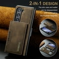 thumbnail image 4 of for Samsung Galaxy Z Fold 5 Case Wallet, 2 in 1 Detachable Magnetic Card Holder PU Leather Kickstand Case [Card Cash Slot] [Wireless Charging] Shockproof Cover For Samsung Galaxy Z Fold 5,Coffee, 4 of 11