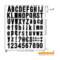 thumbnail image 4 of 1540 Pieces 20 Sheets Self Adhesive Vinyl Letters Numbers Kit, Alphabet Number Stickers for Mailbox (Black, 1 Inch), 4 of 7