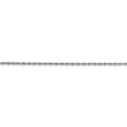 thumbnail image 3 of 14k White Gold 14 Inch 1.5mm Rope Chain Necklace Pendant Charm, 3 of 9