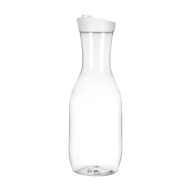 HUASHENG 1 5L Square Water Carafe Top Lid Juice Containers Clear Pitcher Leakproof Iced Tea Juice Water Jug For Home Bar Kitchen Restaurant