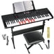 thumbnail image 1 of Teclado Musical SFESGRER BD663 61 Teclas Iluminadas Soporte, 1 of 5