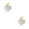 thumbnail image 3 of Cateissary Y decorar mantel para de comedor elegante y fácil de mantener elegante cubierta de flor blanca 120 cm flor blanca 120cm 2Conjunto, 3 of 6