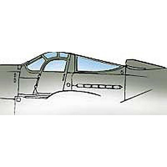 P-39 Airacobra Vacuform Canopy for Monogram (1/48 model kit accessory)