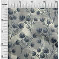 thumbnail image 2 of oneOone Georgette Viscose Gray Fabric Florals Sewing Fabric By The Yard Printed Diy Clothing Sewing Supplies 42 Inch Wide, 2 of 4