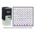 thumbnail image 4 of Printtoo Personalized Real Estate Theme Icons Rubber Stamp Self Inking Stamper 24 mm-Black, 4 of 7