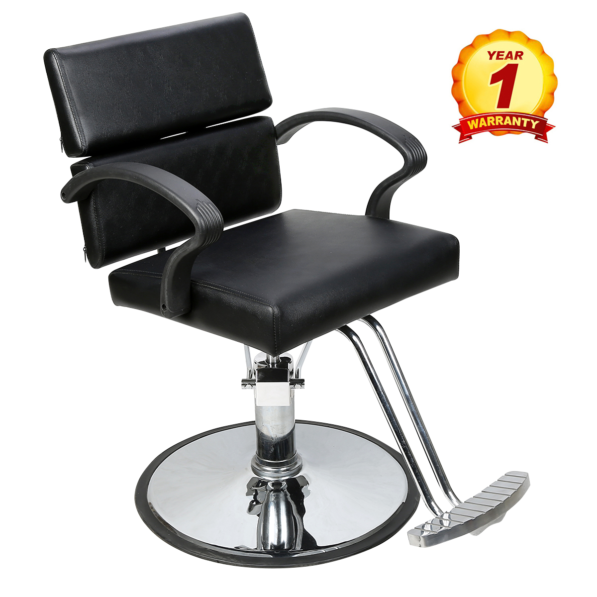 Barberpub Classic Hydraulic Barber Chair Salon Beauty Spa Styling Black