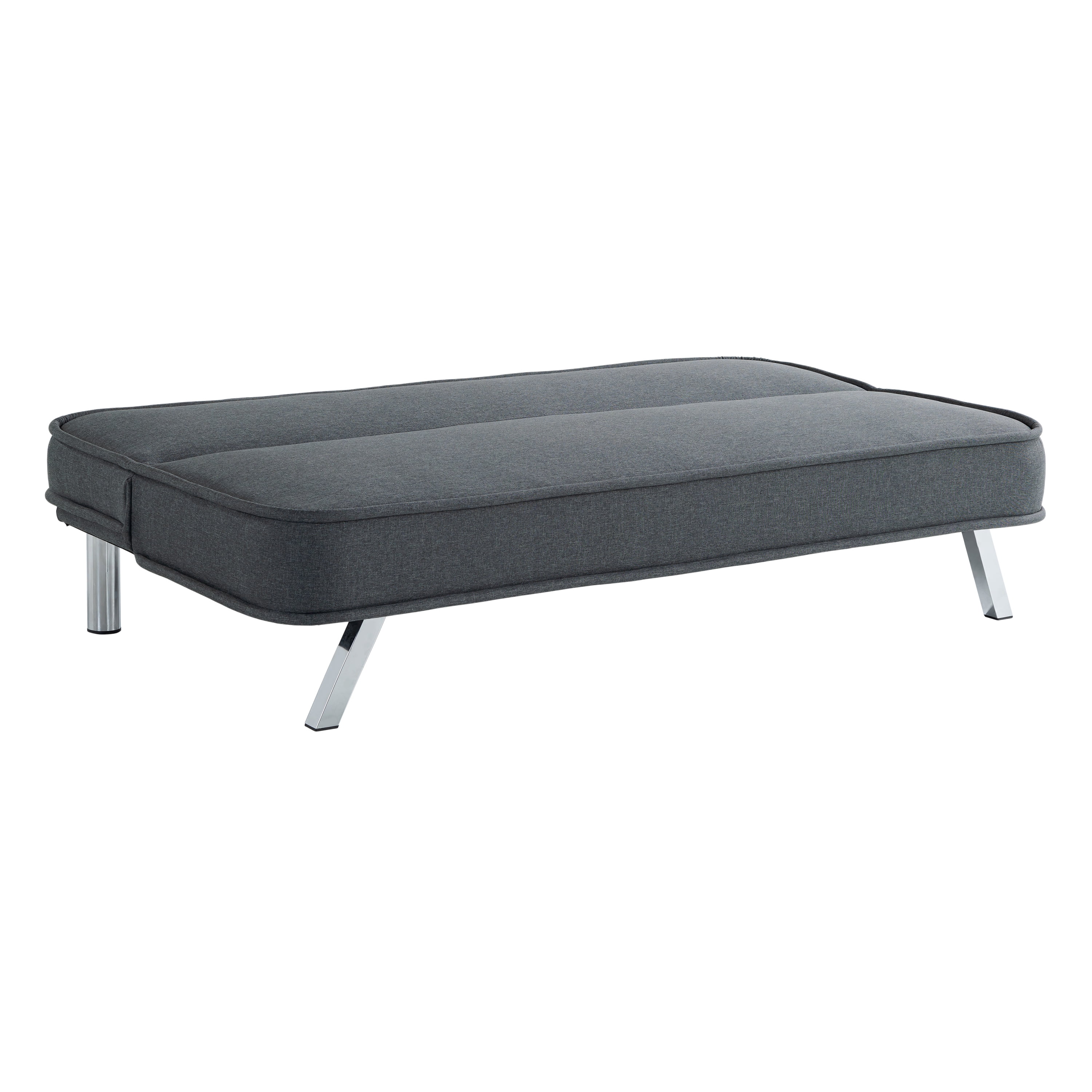 Serta Toronto Modern Convertible Sofa, Charcoal Woven Fabric