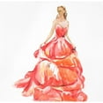thumbnail image 3 of Atelier B Art Studio 15x15 Black Modern Framed Museum Art Print Titled - BEAUTIFUL RED PROM DRESS, 3 of 5