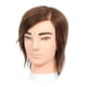 thumbnail image 3 of Cabeza de maniquí masculino para práctica de peluquería, corte de pelo, cabeza de maniquí de peluquero Piel Blanca Marrón, 3 of 8