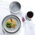thumbnail image 3 of Gibson Home 127337.16R Dinnerware Sets, Service for Four (16pcs), Grey, 3 of 6