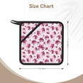 thumbnail image 3 of Sikiie Lilies Flowers Pot Holders Kitchen Insulation Mats Heat Resistant Pot-Holder Oven Anti-Scald Pads for Cooking Baking, 7.1*7.1inch, 3 of 8
