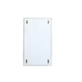 thumbnail image 4 of Elegant Decor Wyn 17x28" Metal and MDF Mirror Medicine Cabinet in Silver, 4 of 9