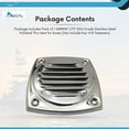 thumbnail image 7 of MARINE CITY Thru Louvered Vent  4"  304 Stainless Steel, Rust-Resistant, for Marines, Boats, Ships, Yachts, Kayaks Pack of 1, 7 of 7