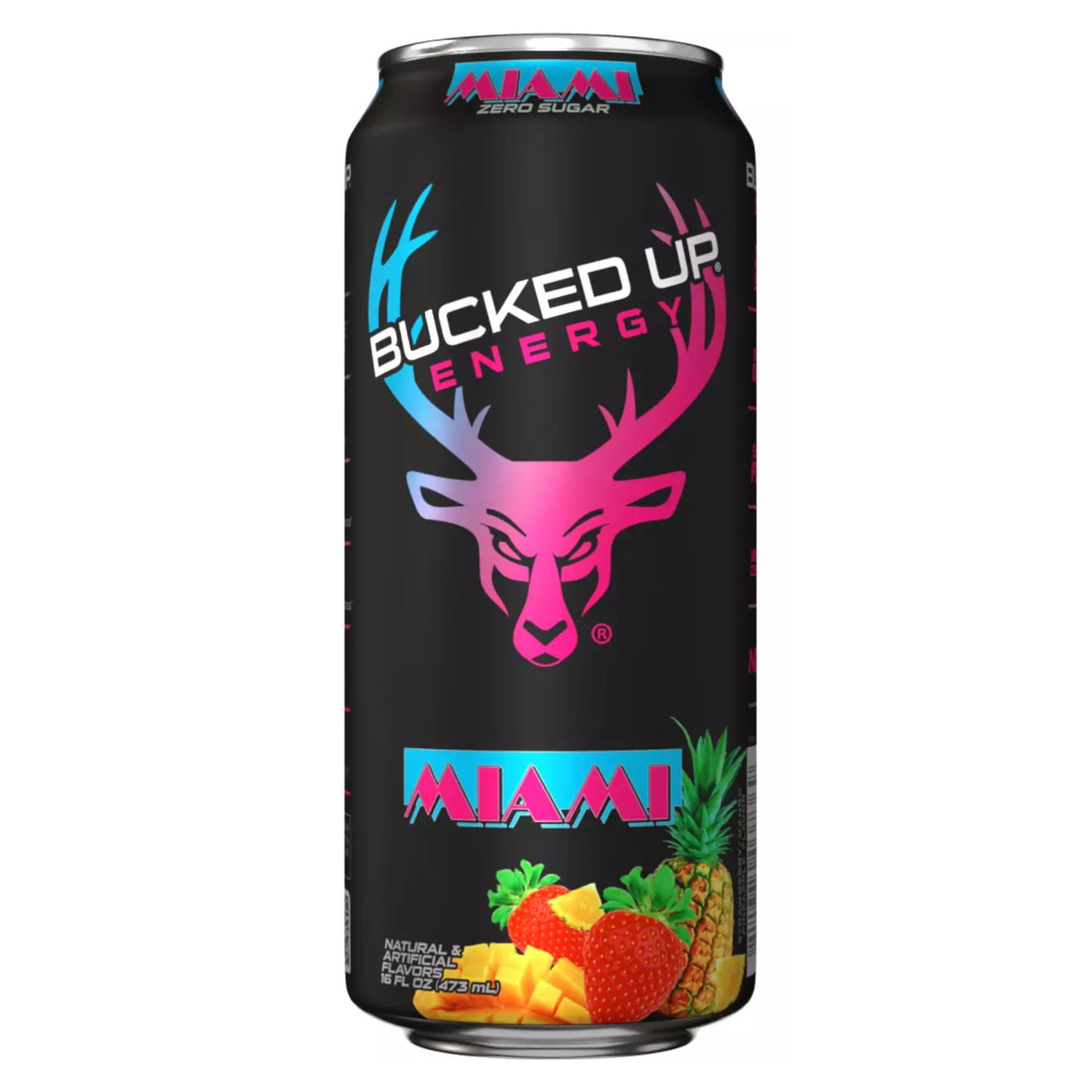 Bucked Up Energy Drink 4‑Flavor Sampler Pack, 4 Cans, Zero Sugar