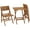 Black, variant on Anderson Teak Windsor 3-Pieces Square Bistro Set