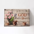 thumbnail image 2 of Inspirational Christian Canvas Wall Art, Relax God is in Control Quote Rustic Wooden Background Framed Canvas Wall Hanging, Ideal for Farmhouse Home Decor Living Room Bedroom, 2 of 8