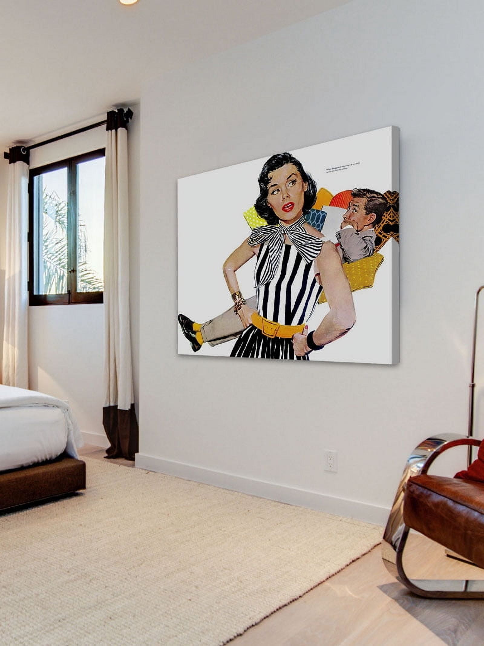 Marmont Hill "The Lady Was Insulted" by Mike Ludlow Painting Print on Canvas