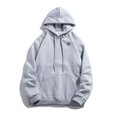 thumbnail image 1 of Winter Men's And Women's Usb Heated Hoodies Cotton Zipper Pocket Wool Thick Lovers Fall/winter Heating Casual Hoodies GrayXXXL, 1 of 4