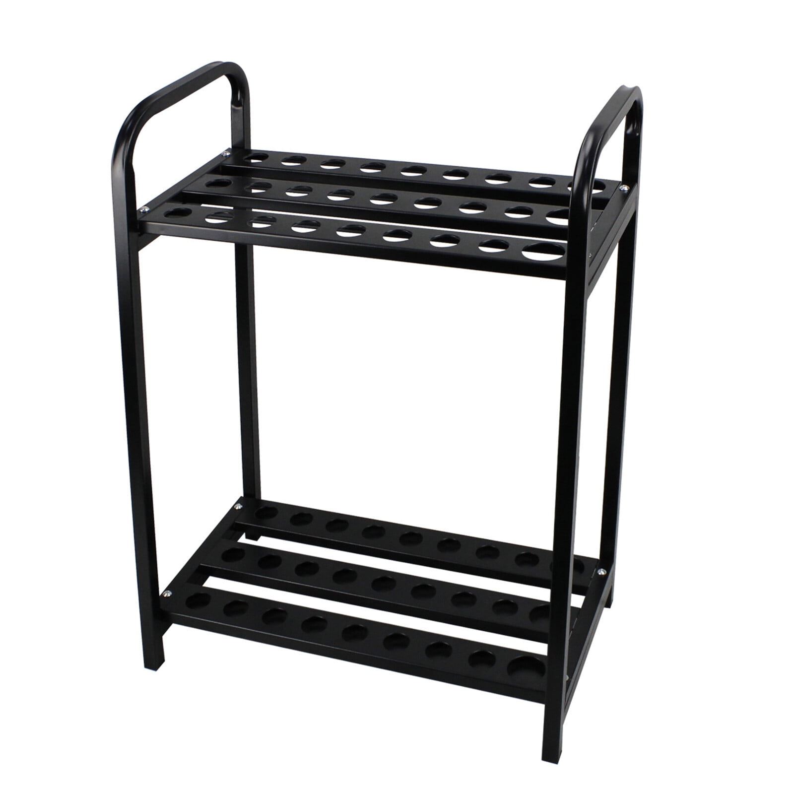 Floor Standing Golf Club Display Holder, Steel, 27-Hole Golf Clubs Organizer Rack Black