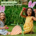 thumbnail image 4 of Bolsas Zanahoria 10 Unidades Con Cordón Patrón Cuadros Creativo para Fiesta Pascua, 4 of 9