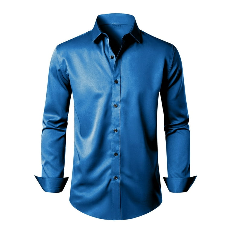 slim fit dress slacks Marquis Men's Cotton Blend Dress Shirts - Tall Man