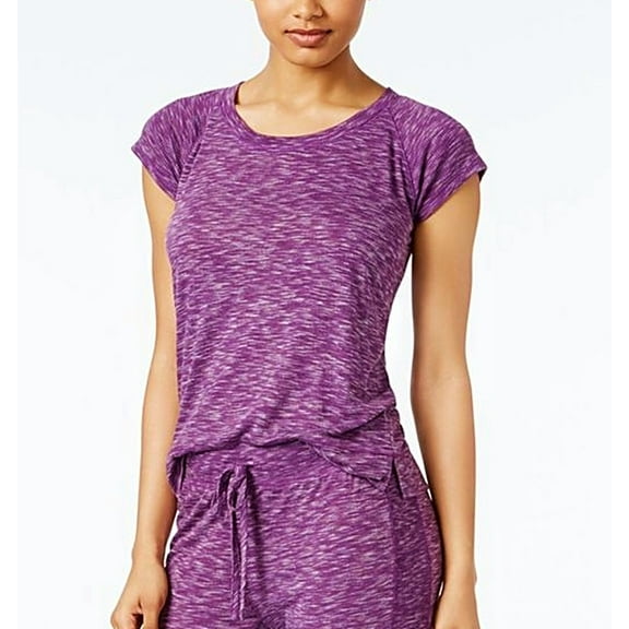Alfani Purple Space Dye Raglan Sleeves Pajama Top Sleepwear Women's XS
