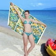 thumbnail image 6 of GZHJMY Mexican Talavera Ceramic Tile Beach Towel,Absorbent Quick Dry Sport Towel Oversized Lightweight Soft Bath Towel for Travel Sports Pool Swimming Bath Camping 30x60in, 6 of 7