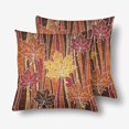 thumbnail image 1 of GCKG Feuille d'Érable Feuilles d'Automne Abstraites Coussin Coussins 18x18 Pouces Set de 2, 1 of 3