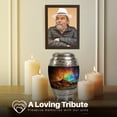 thumbnail image 3 of Yatskia Cross with Rainbow Mini Cremation Burial Urns for Human Ashes Adult Man, Little Memorial Keepsake Urn for Ashes for Women, (Monar Pack of 1, 3 Inch), 3 of 8