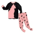 thumbnail image 5 of Hessimy Toddler Boys Girls Spring Summer Soft Fabric Thermal Underwear Soft Warm Long Sleepwear Pjs Set(Watermelon Red,7-8 Years), 5 of 7