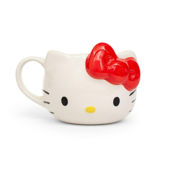 Hello Kitty Red Bow Ceramic 3D Molded Mug | Holds 22 Ounces