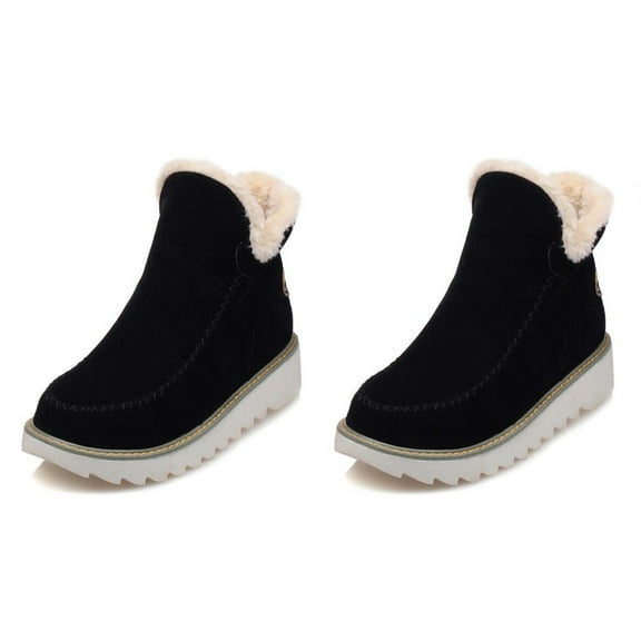 (Black-38) Women's Classic Anti-Slip Ankle Snow Boots