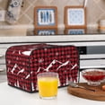 thumbnail image 6 of Uemuo Christmas Tree Buffalo Plaid Print Toaster Cover 4 Slice, Small Kitchen Appliance Covers, Toaster Oven Cover with Loop, Bread Machine Cover Dust Cover Protection, 6 of 7