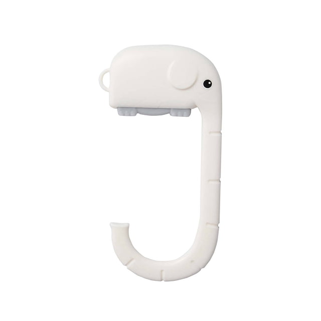 Injueey Gancho portátil con forma de dibujos animados, bolsa de mesa, ganchos colgantes, colgador resistente, soporte para el hogar, la sala de estar y Almacenamiento y organización del hogar Blanco Injueey HA064384-02