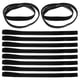 thumbnail image 3 of 9pcs Running Headband Cuerda elástica Fútbol Accesorios antideslizantes para el cabello Yoga Banda para el cabello Unisex Diadema Negro, 3 of 6