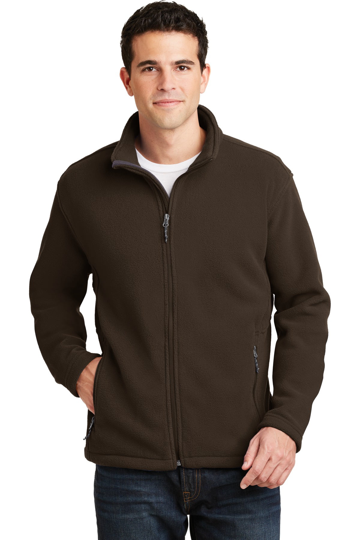 Port Authority® Value Fleece Jacket. F217 Dark Chocolate Brown 6Xl ...