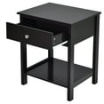 thumbnail image 6 of Amijoy Nightstand with Drawer Storage Shelf Wooden Bedside Sofa Side Table Black, 6 of 7