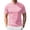 Light pink, variant on Men's Short Sleeve Mock Neck T-shirt Lightweight Breathable Stretchy Base Layer with Slim Fit, Solid Colors Available for Gym Workouts Running Errands Casual Outings Travel Days Light pink XXL