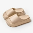 thumbnail image 2 of QHFBli Women's Platform Slides Sandals Ultra Comfort with Cushion Thick Sole, 2 of 5