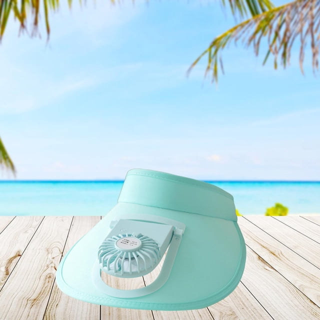 Sombrero de Visera con Ventilador CUTICAT Azul USB Ajustable