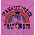 thumbnail image 2 of Rainbow Retro Mr Owl Tootsie Roll Women's Graphic T Shirt Tees Brisco Brands 3X, 2 of 6