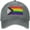 C3158, variant on Progress Pride Rainbow LGBT,LGBTQ Transgender Gay Flags Cowboy Hat Men Vintage Baseball Cap Women Dad Hat Black